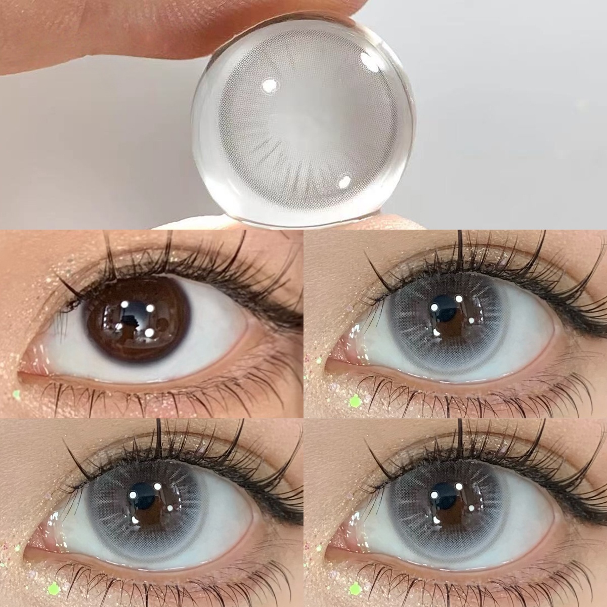 Uniieye Future Light Grey Colored Contact Lenses | 1 Year