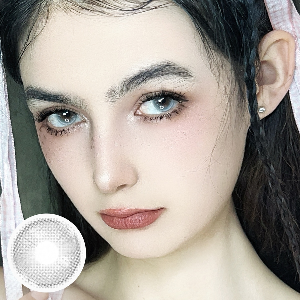 Uniieye Future Light Grey Colored Contact Lenses | 1 Year