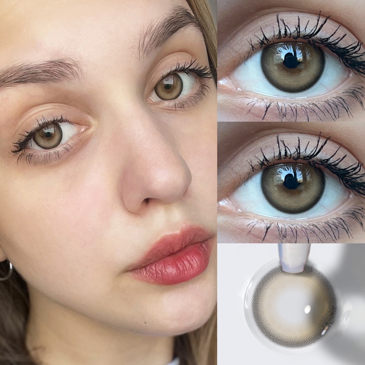 Uniieye Caramel Pudding Colored Contact Lenses | 1 Year