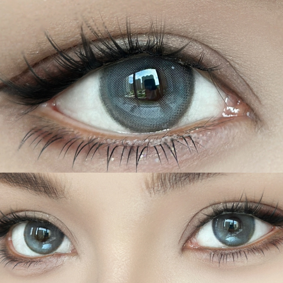 Uniieye Bejeweled Grey Colored Contact Lenses | 1 Year