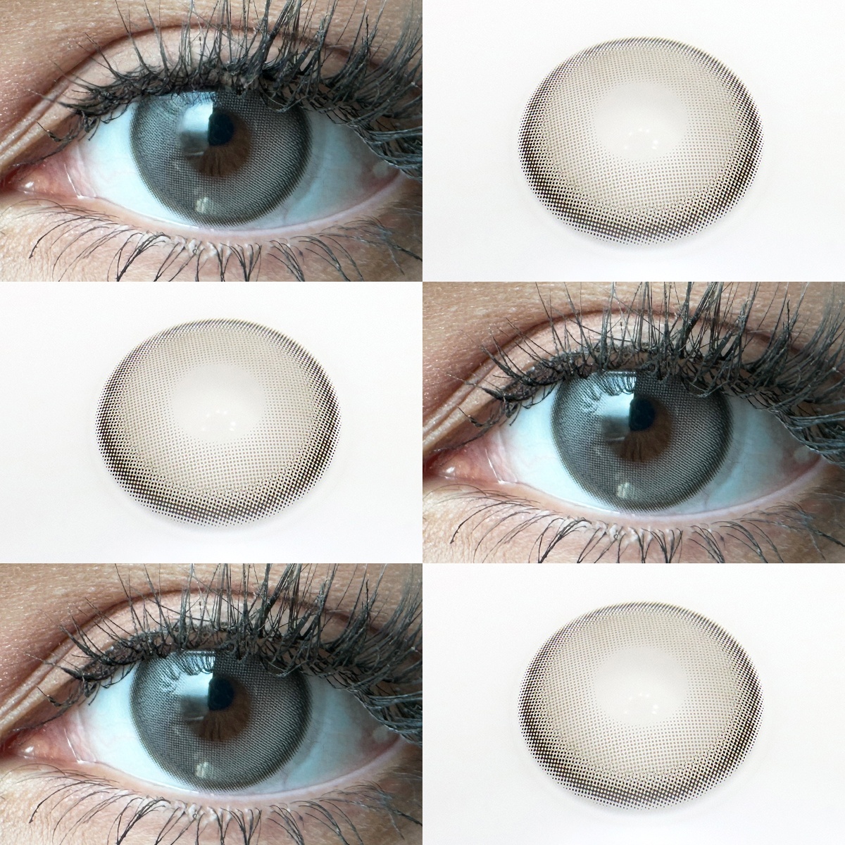 Uniieye Bejeweled Grey Colored Contact Lenses | 1 Year