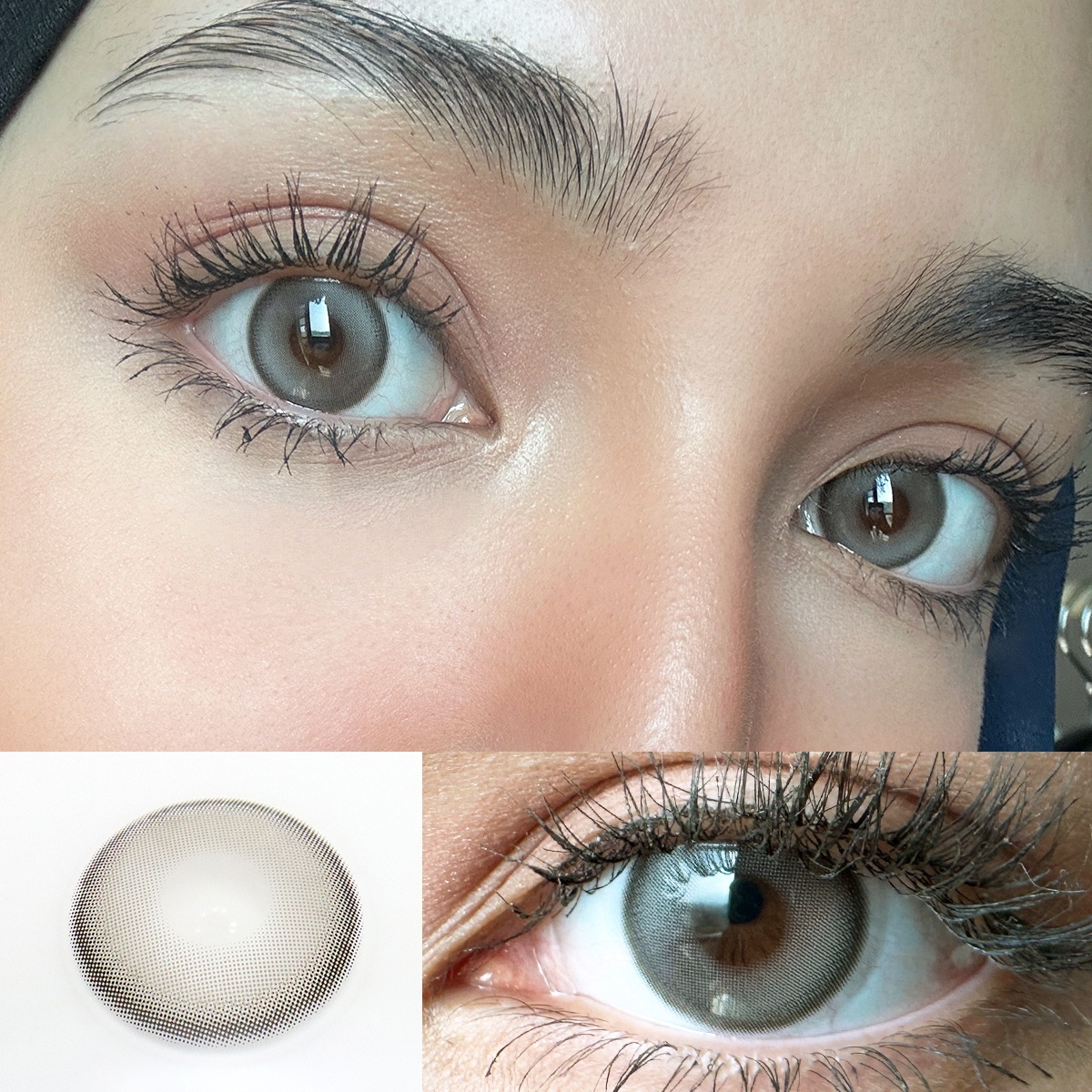Uniieye Bejeweled Grey Colored Contact Lenses | 1 Year
