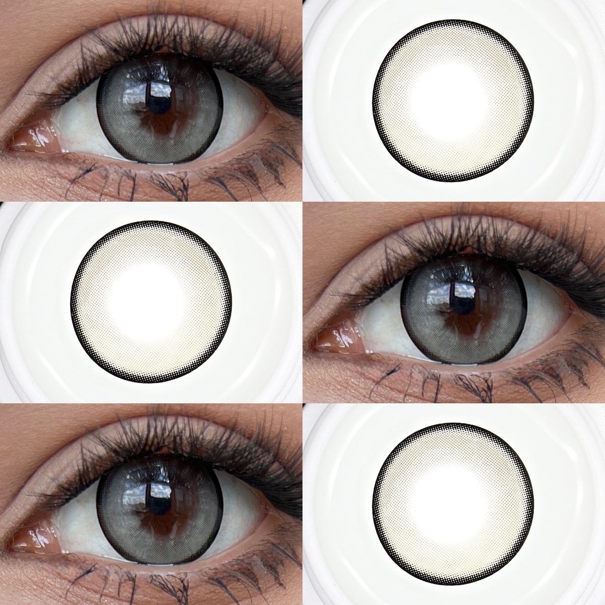 Uniieye Graffito Grey Colored Contact Lenses | 1 Year