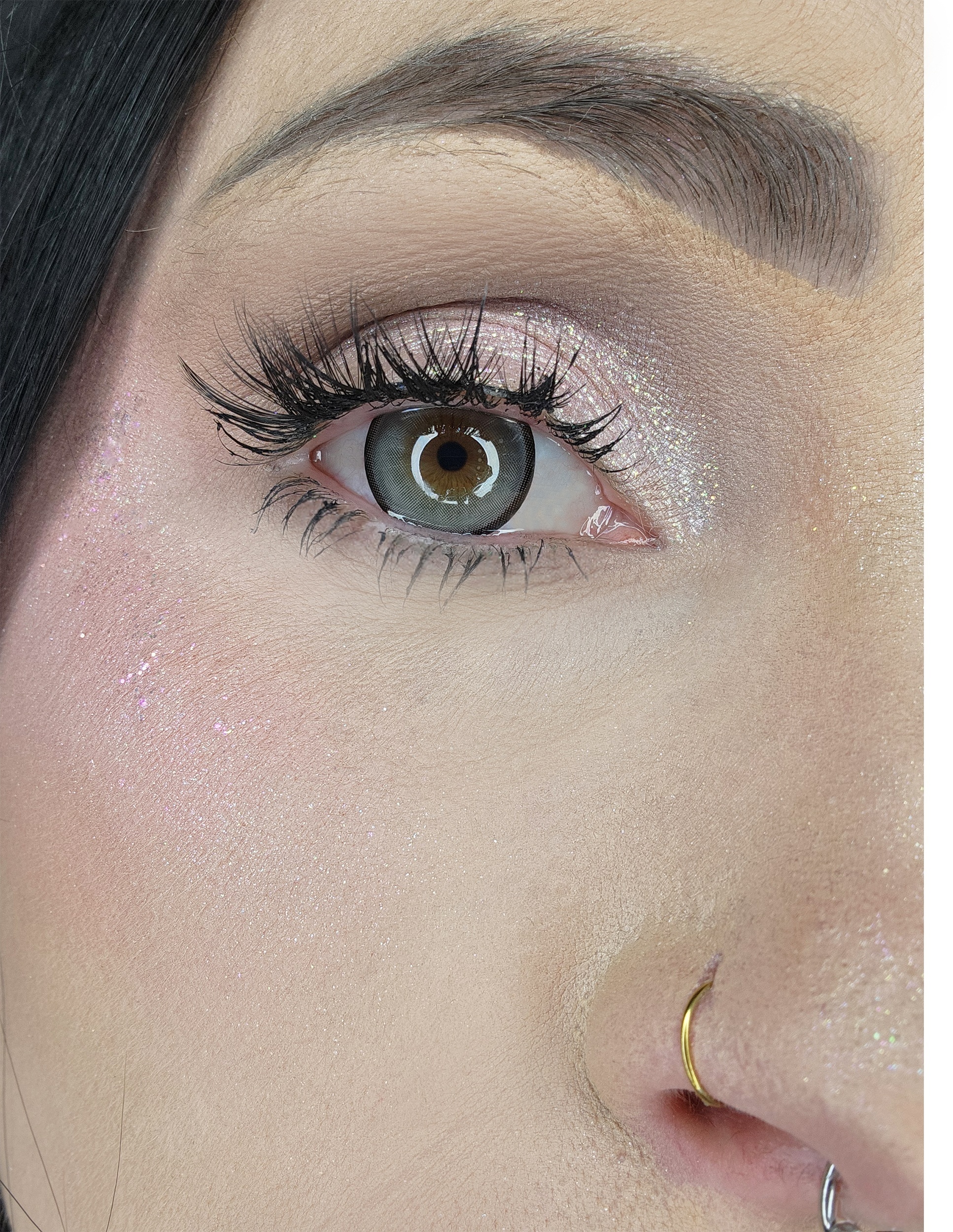 Uniieye Graffito Grey Colored Contact Lenses | 1 Year