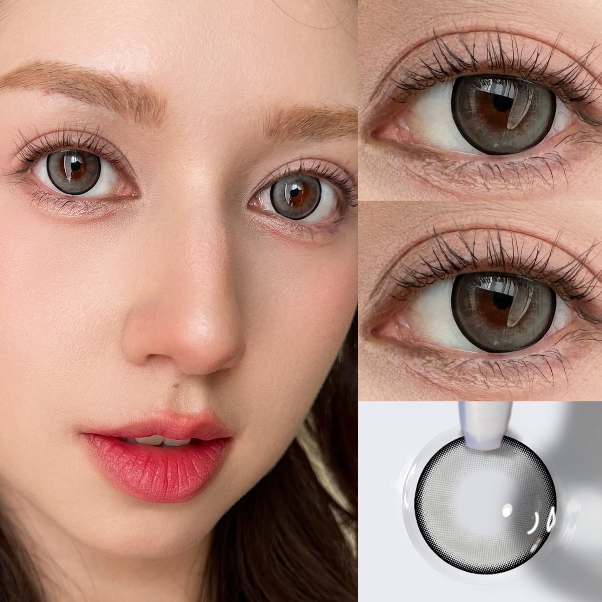 Uniieye Graffito Grey Colored Contact Lenses | 1 Year