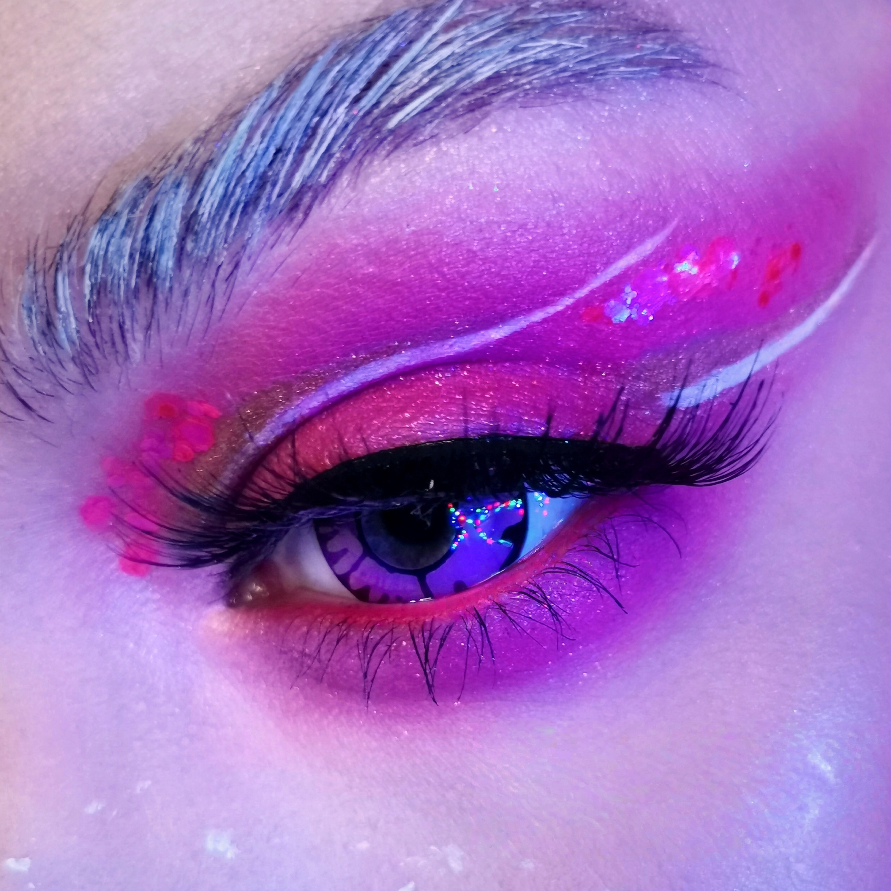 Uniieye enchanted pink Halloween Cosplay Colored Contact Lenses | 1 Year