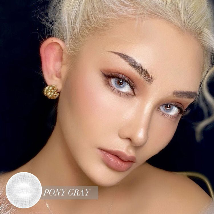 Beeswax Pony Gray Yearly Colored Contact Lenses