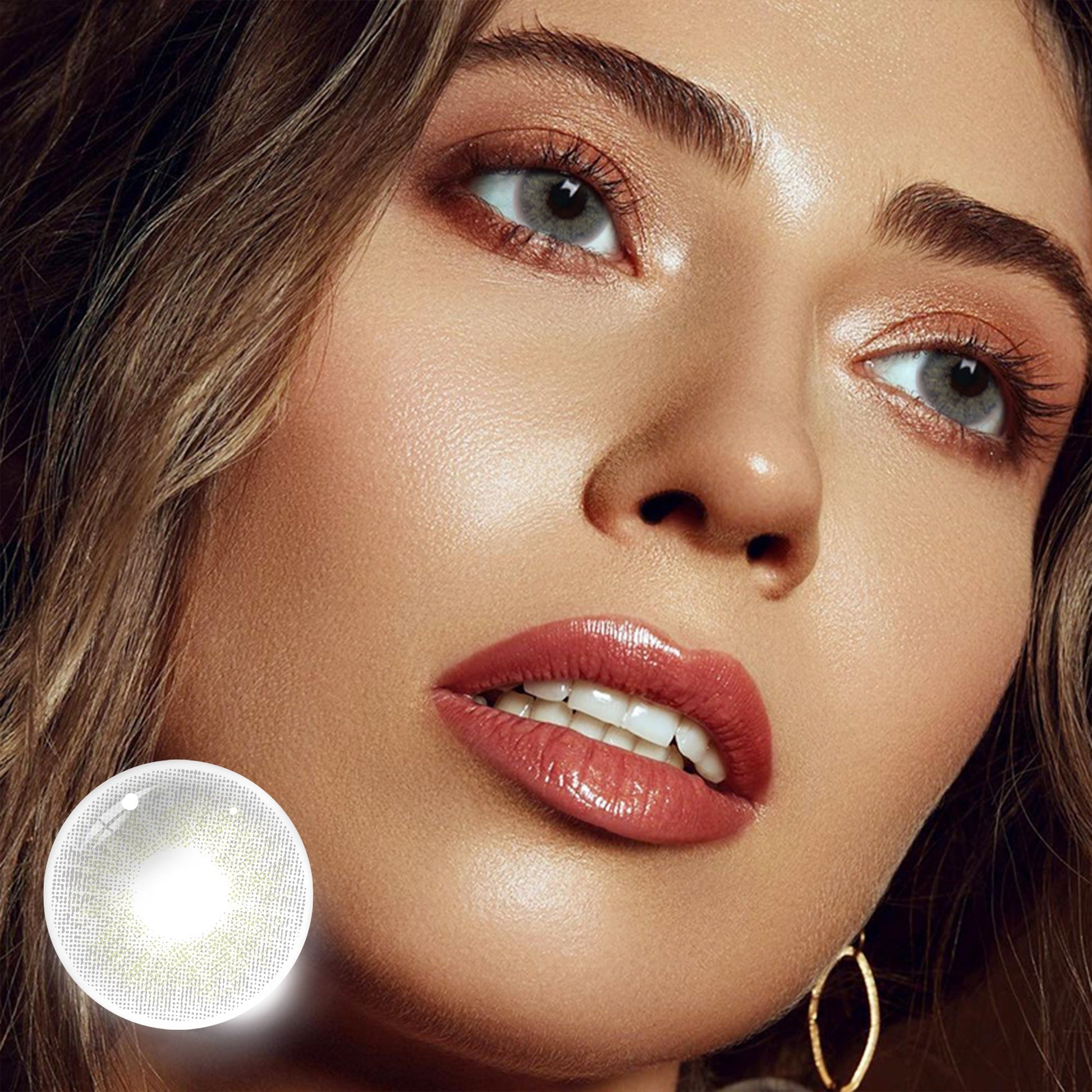 UNIIEYE Cloud Grey Yearly Colored Contacts