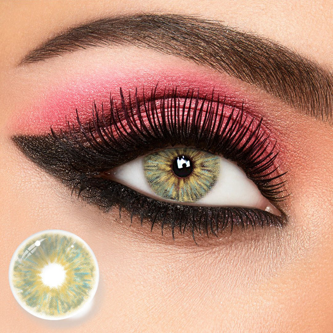 UNIIEYE Cloud Monet Green Yearly Colored Contacts