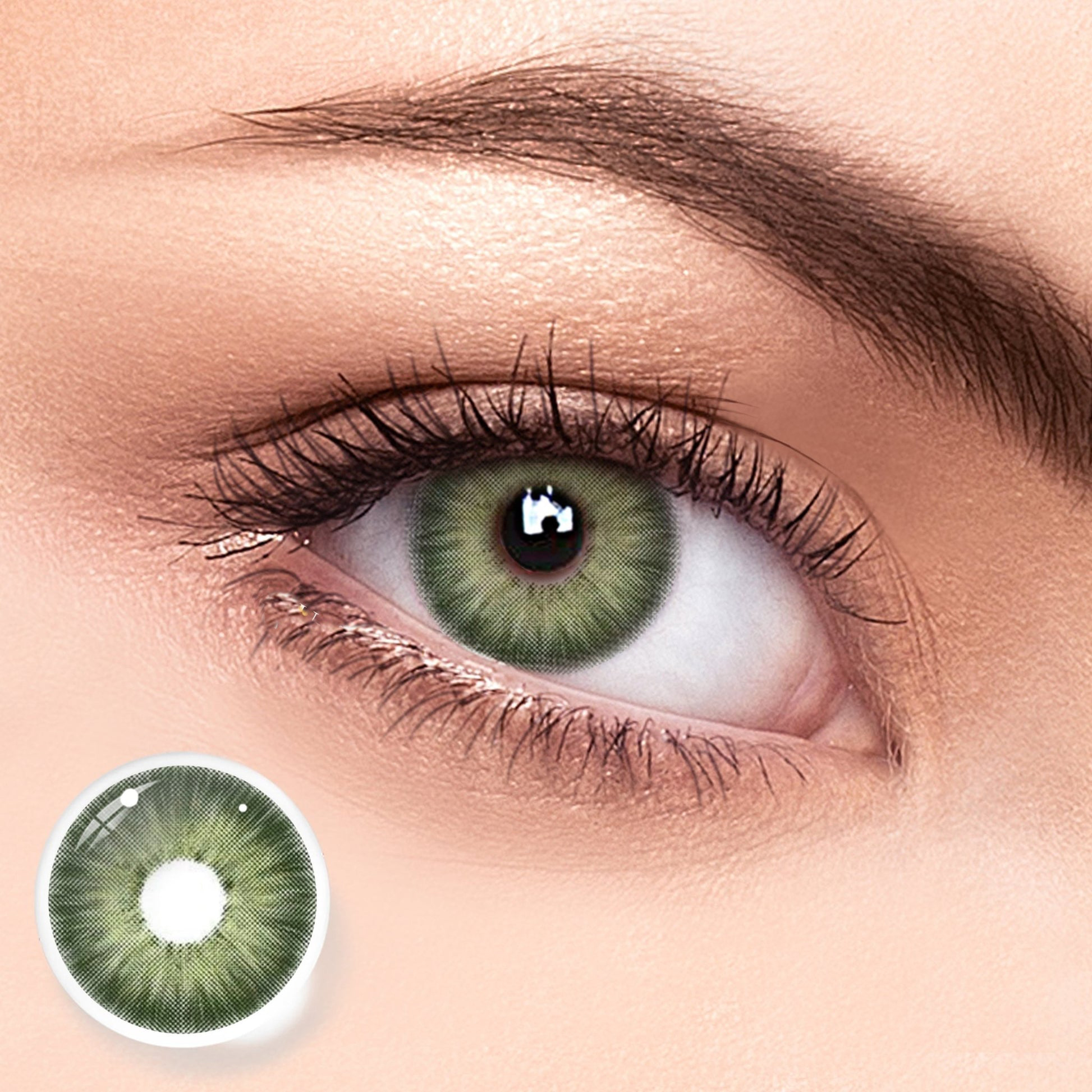 UNIIEYE Magnificent Amazonia Green Yearly Colored Contacts