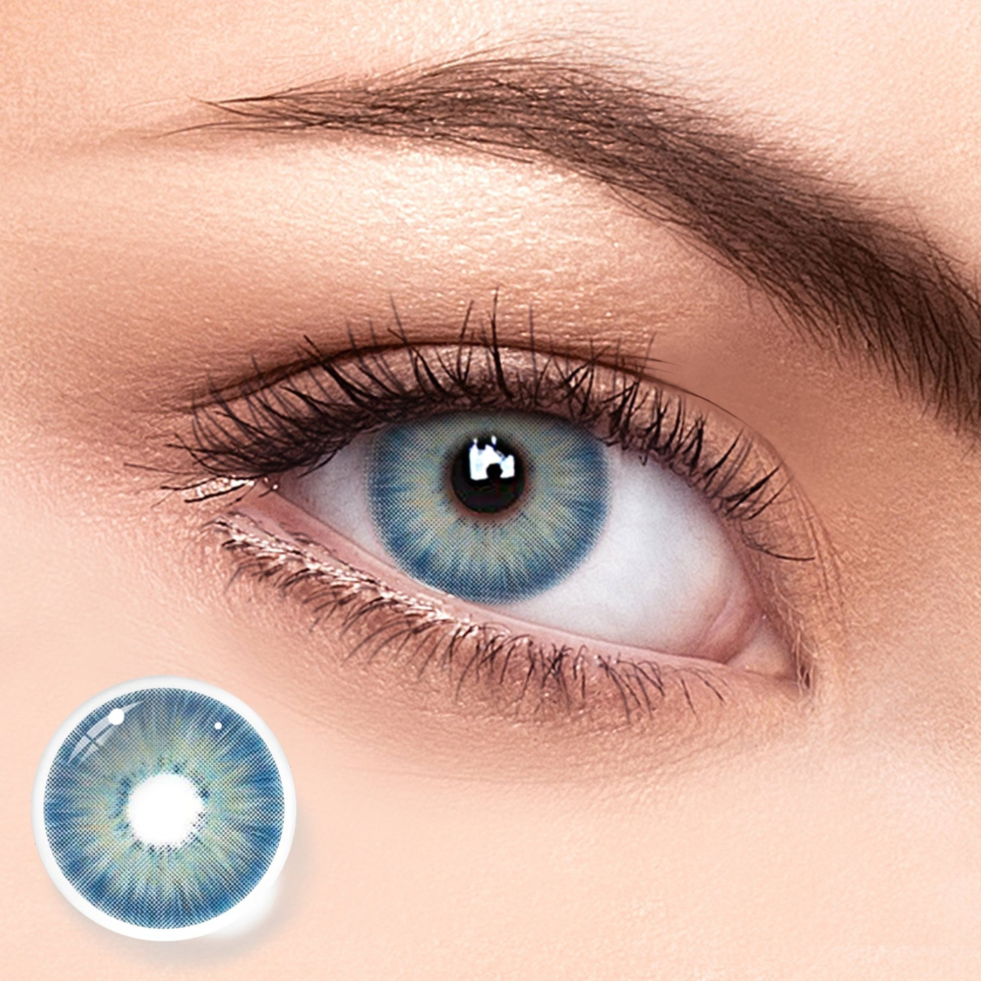 Magnificent Antarctic Blue Yearly Colored Contacts