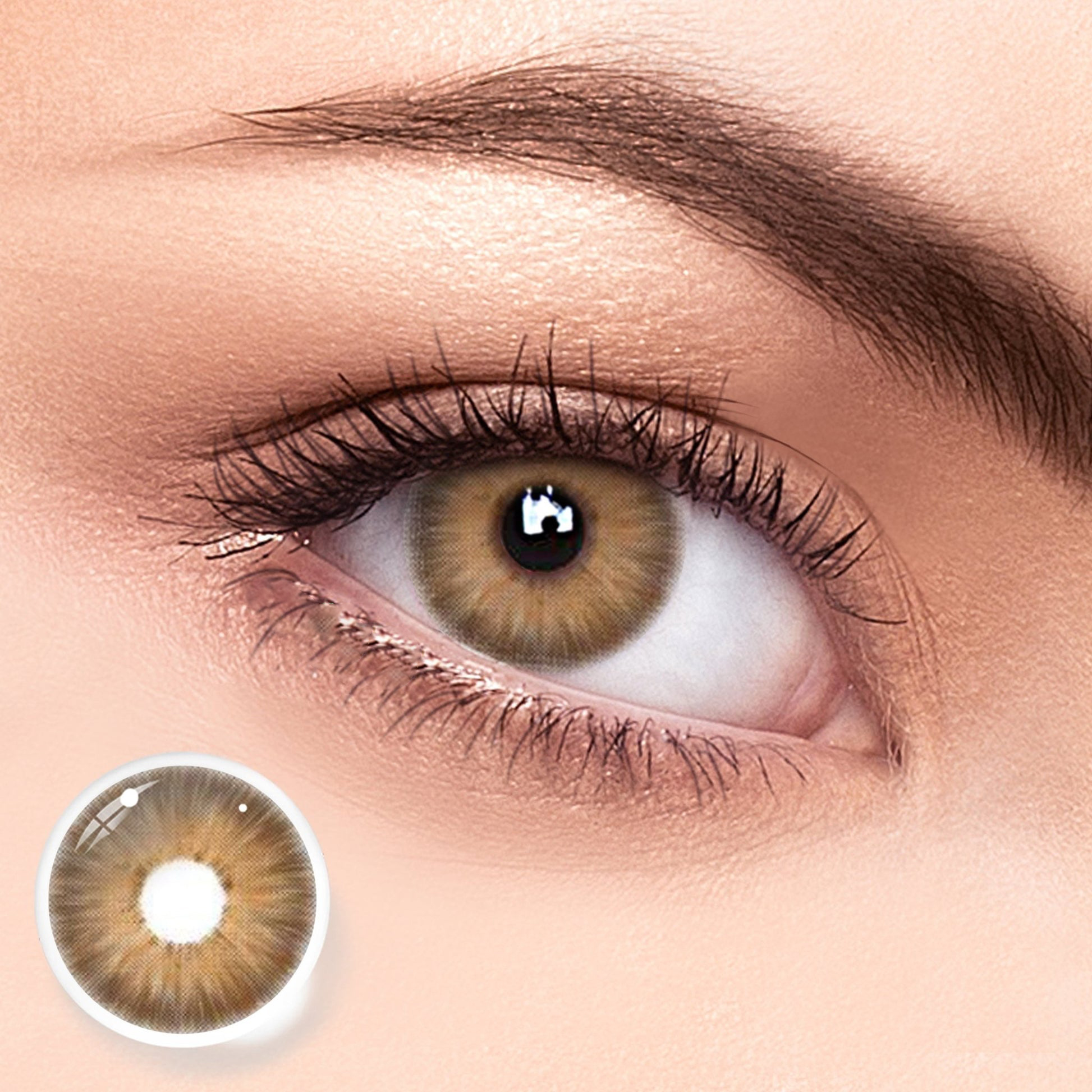 UNIIEYE Magnificent Sahara Brown Yearly Colored Contacts