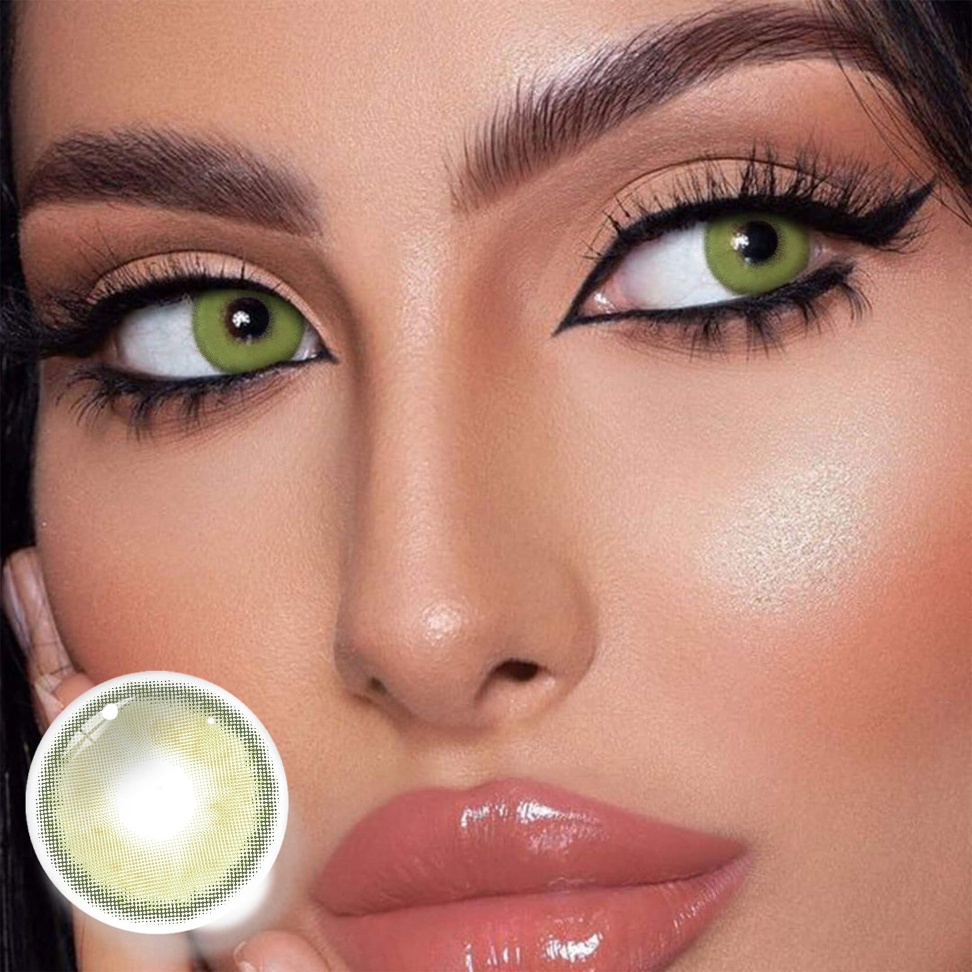 UNIIEYE Sorayama Green Yearly Colored Contacts