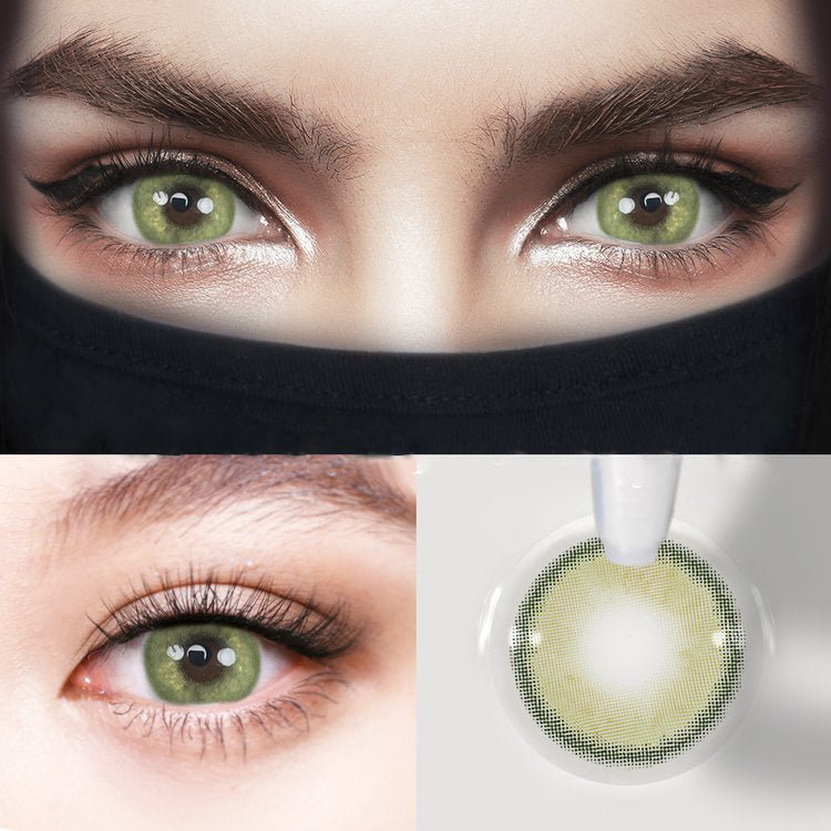 UNIIEYE Sorayama Green Yearly Colored Contacts