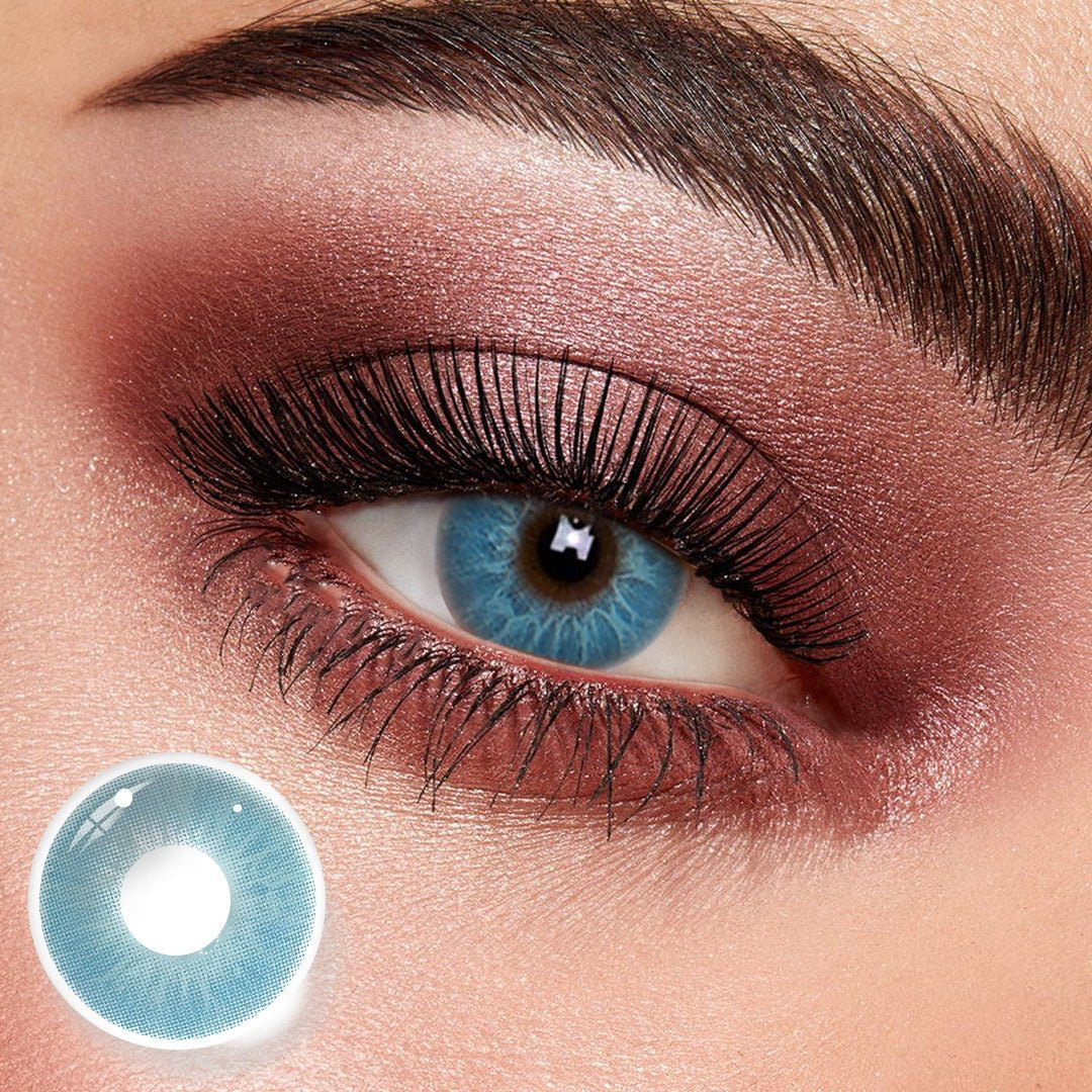 Love Story Dopa-Mine Blue Yearly Colored Contacts