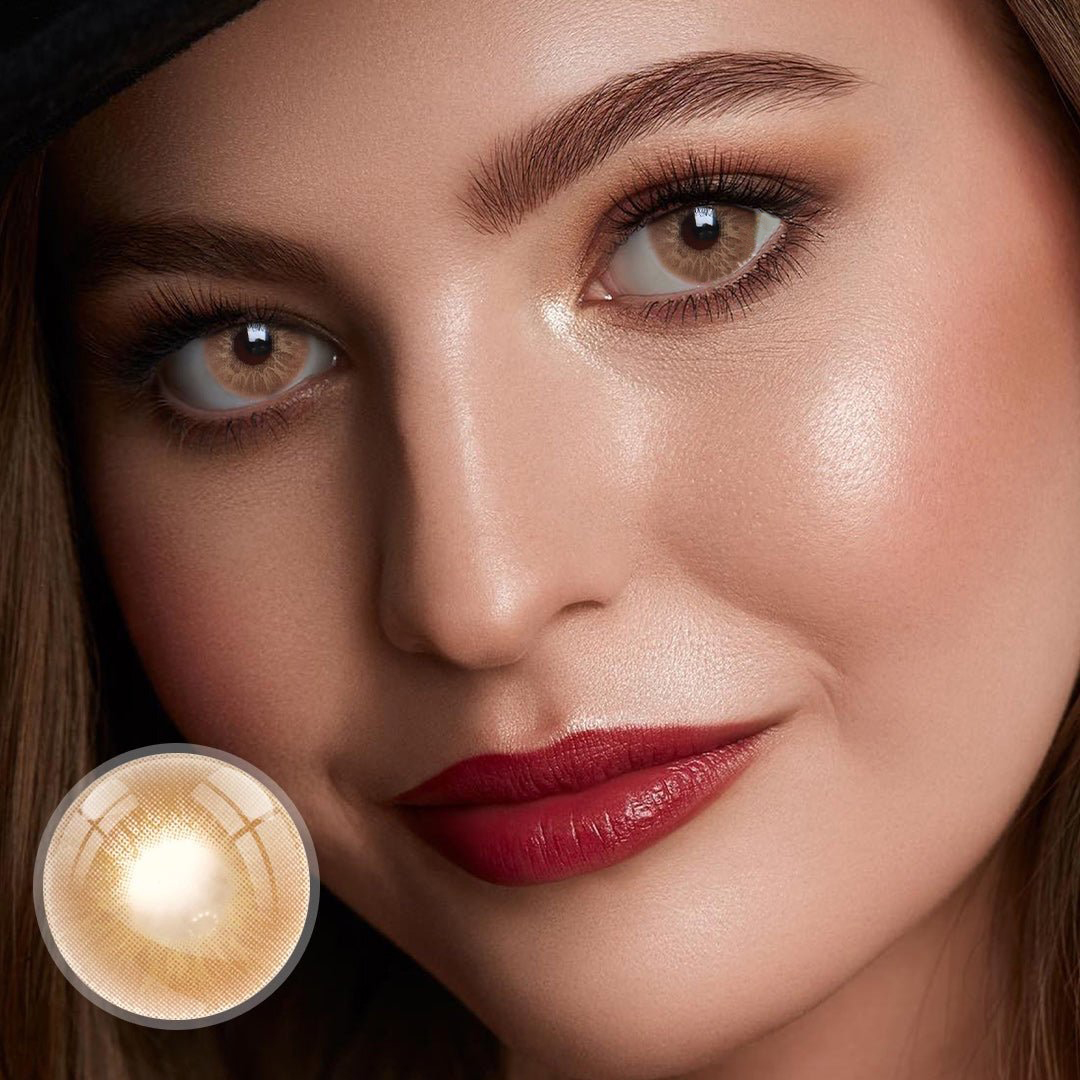 Love Story PEA Brown Yearly Colored Contacts