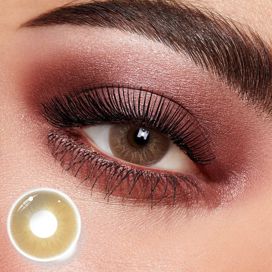 Love Story PEA Brown Yearly Colored Contacts