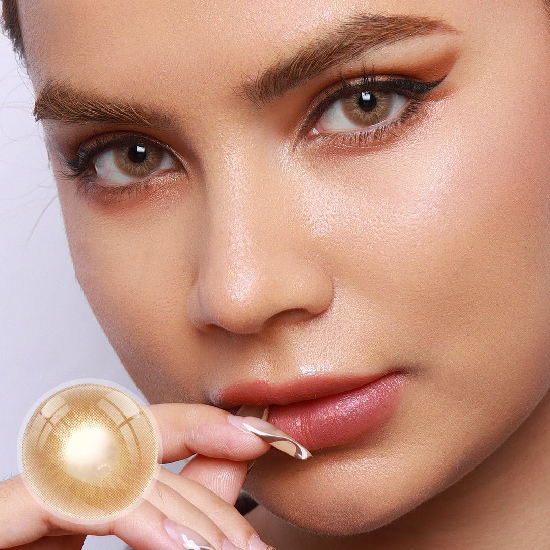 Love Story PEA Brown Yearly Colored Contacts