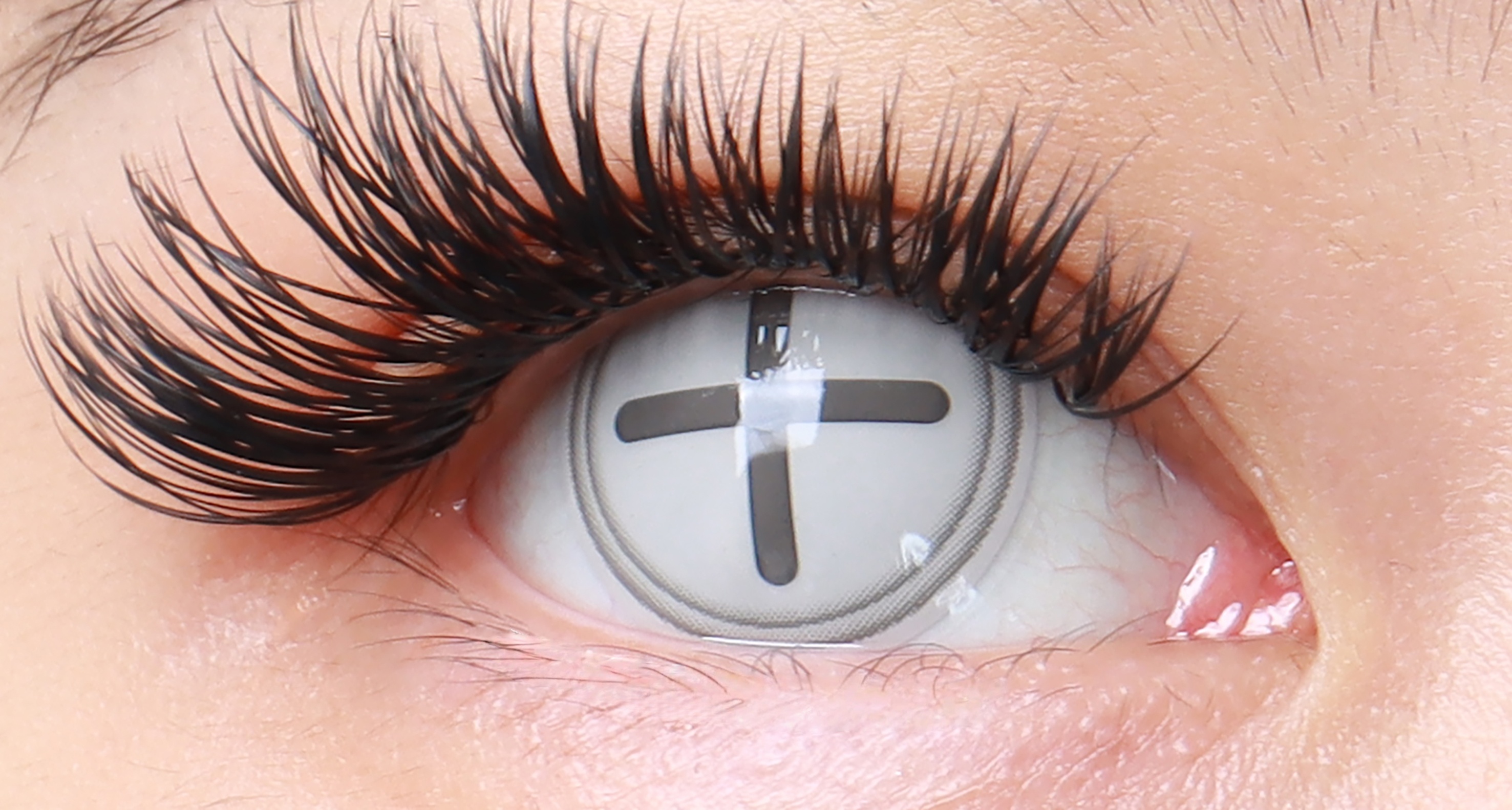 Uniieye Button Eye Gray Halloween Cosplay Colored Contact Lenses | 1 Year