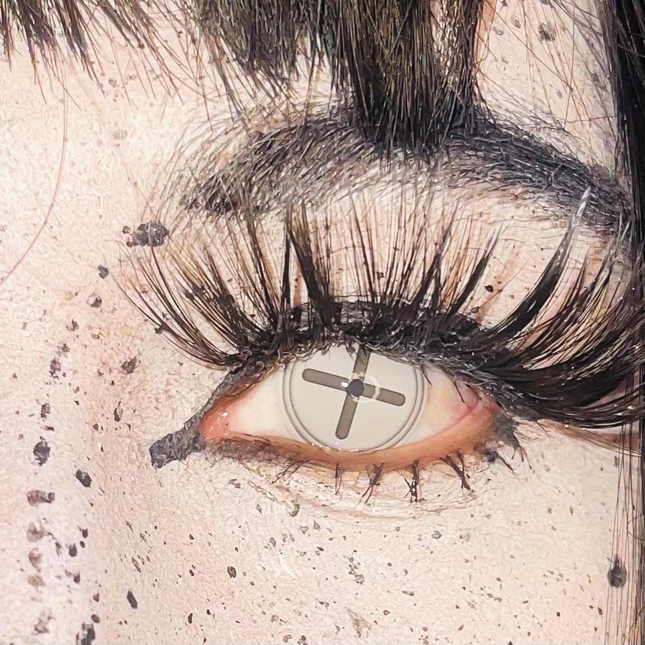 Uniieye Button Eye Gray Halloween Cosplay Colored Contact Lenses | 1 Year