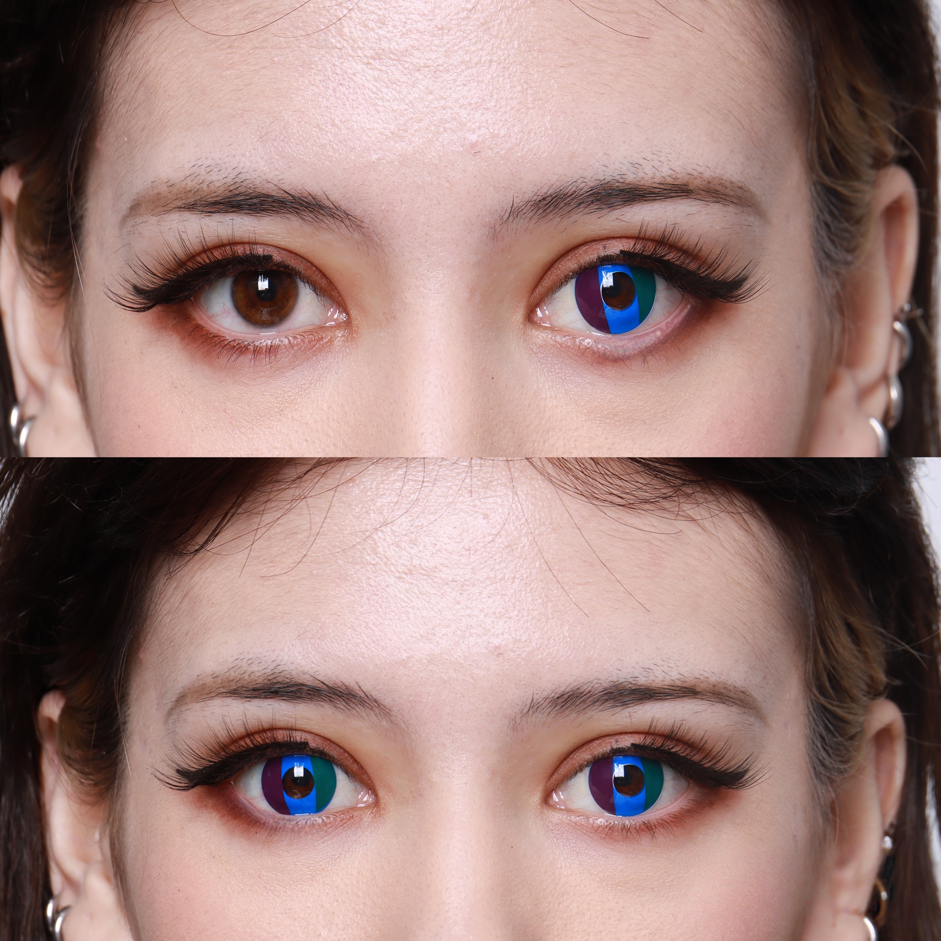 Uniieye Pride Blue Halloween Cosplay Colored Contact Lenses | 1 Year