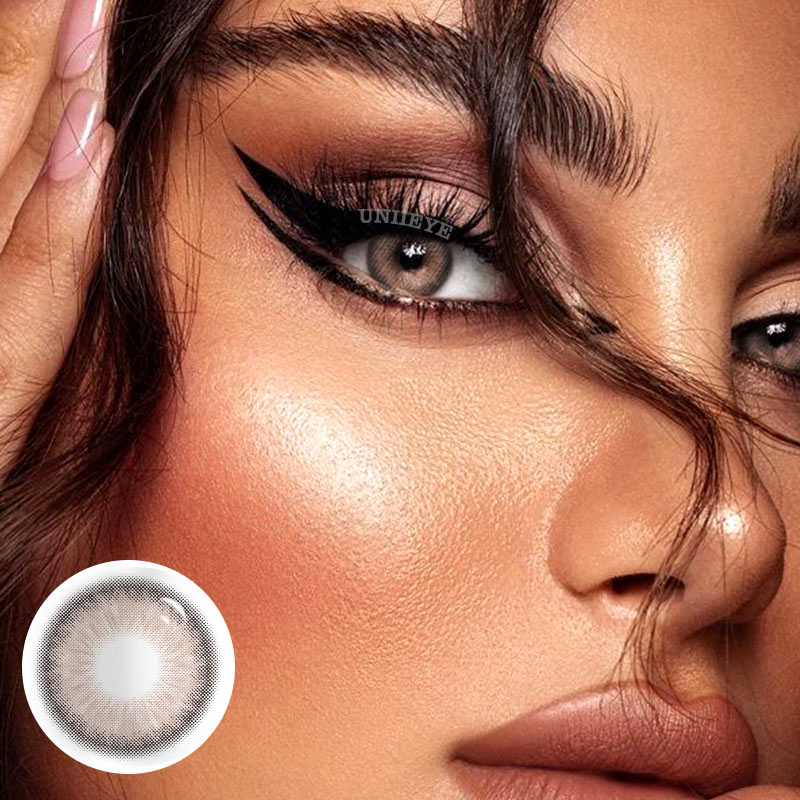 Uniieye Deepwater Zone Brown Prescription Colored Contact Lenses-UNIIEYE