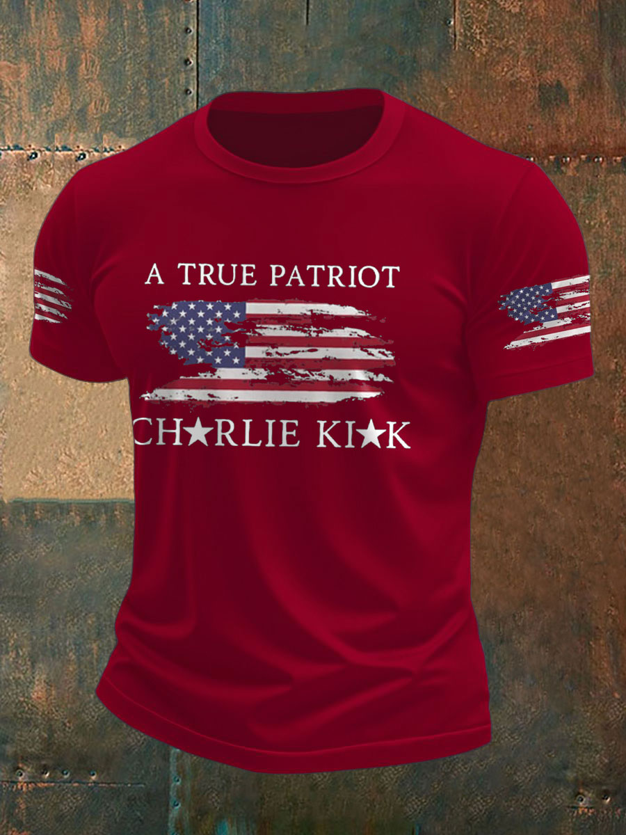 Men's TP Flag Printed T-shirt-America250