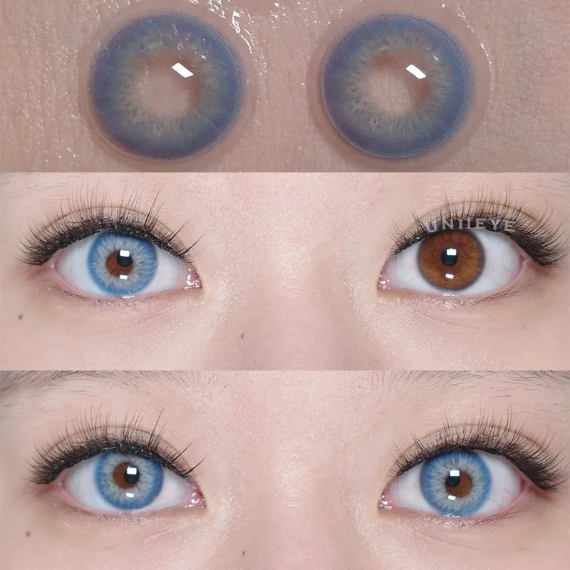 Uniieye Sin Blue Prescription Colored Contact Lenses
