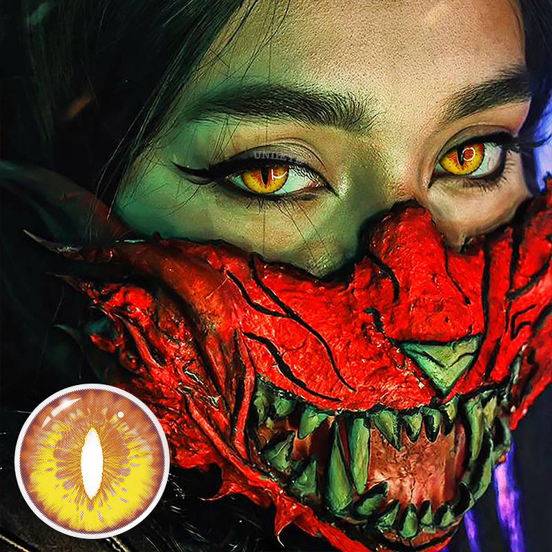 Uniieye Blind Dragon Maid Prescription Cosplay Colored Contact Lenses-UNIIEYE