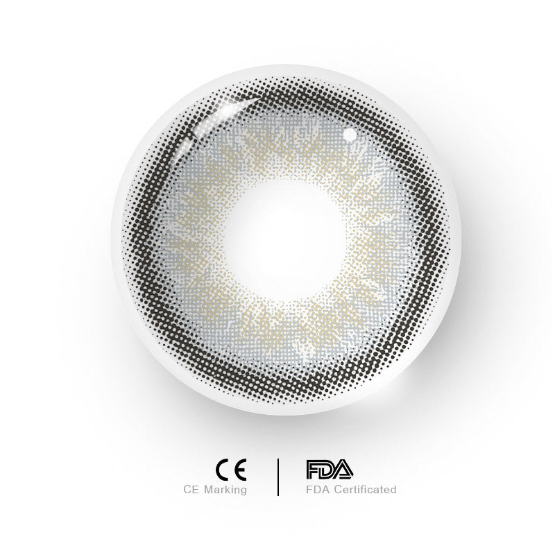 Uniieye Cow Boy Grey Prescription Men Colored Contact Lenses