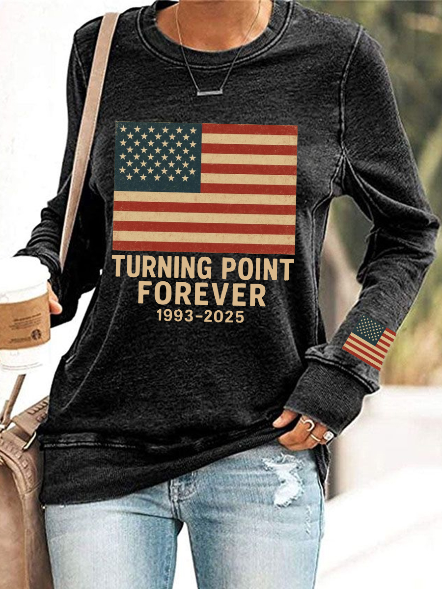 Women's TP Forever Print Sweatshirt-America250