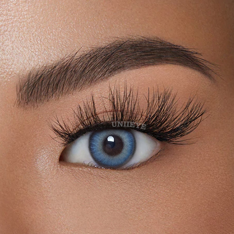 Uniieye Chanel Lady Himalaya Blue Prescription Colored Contact Lenses-UNIIEYE