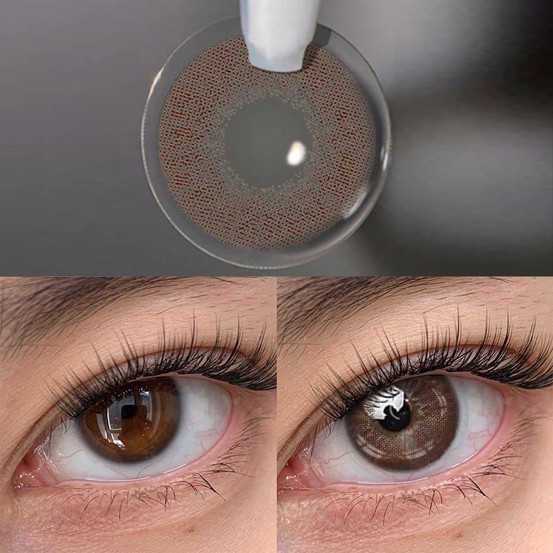 Uniieye Queen Brown Prescription Colored Contact Lenses-UNIIEYE