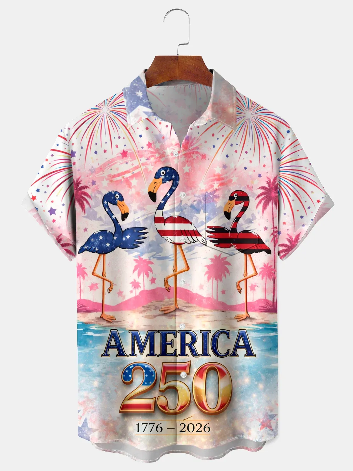 Men's America 250 Print Short Sleeve Shirt-America250