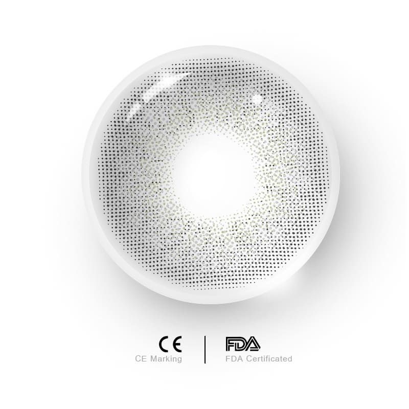 Uniieye Wild Cat Grey Prescription Colored Contact Lenses-UNIIEYE