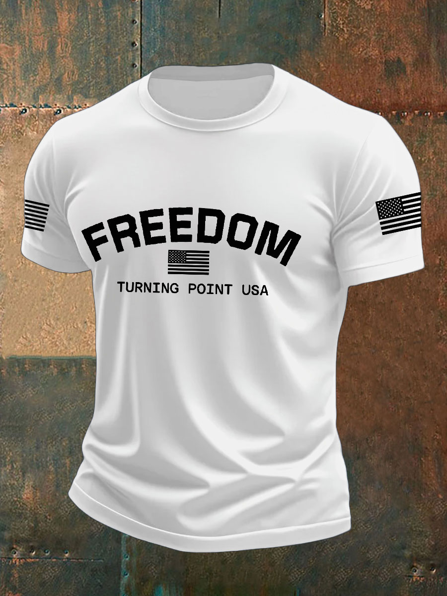 Men's TP USA Flag Printed T-shirt-America250