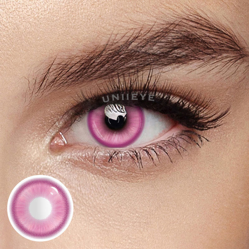 Uniieye Magic Coral Rose Red Prescription Colored Contact Lenses