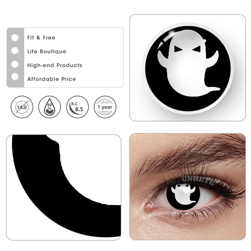 Uniieye Ghost Prescription Cosplay Colored Contact Lenses-UNIIEYE