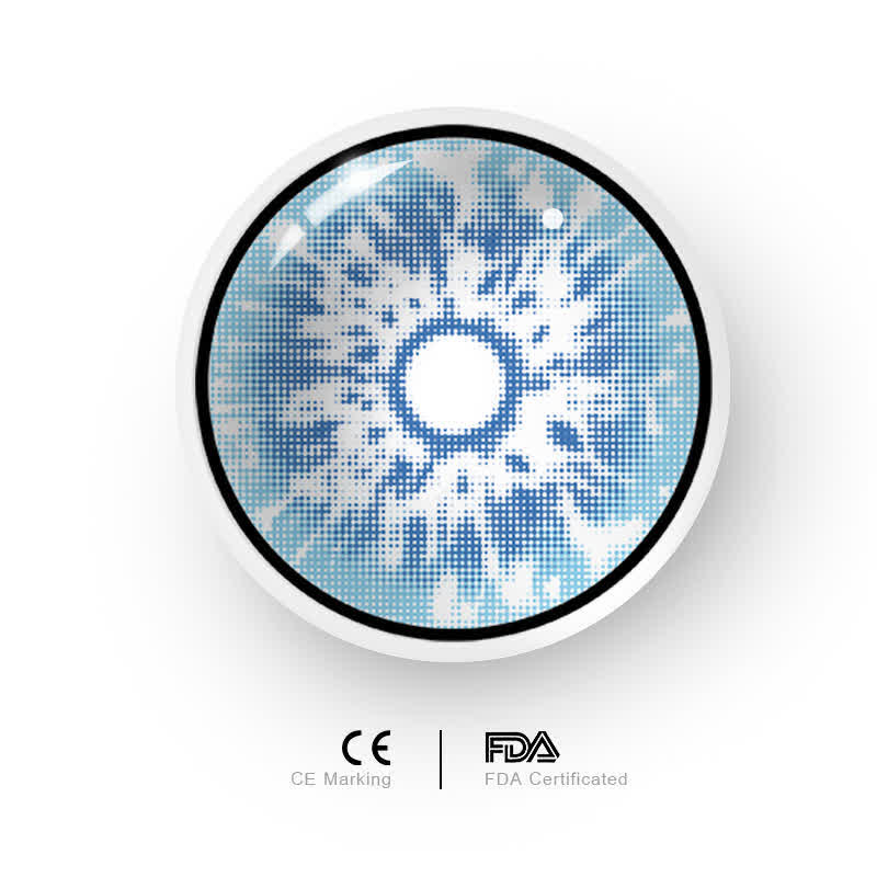Uniieye Blind Genshin Impact Snow Cosplay Colored Contact Lenses-UNIIEYE