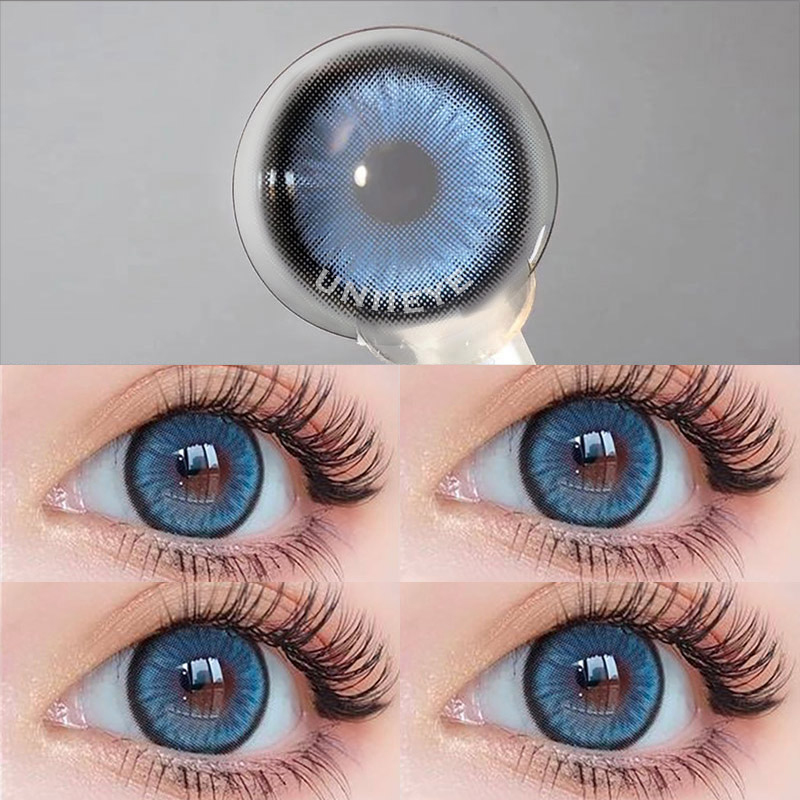 Uniieye Norko Blue Prescription Colored Contact Lenses