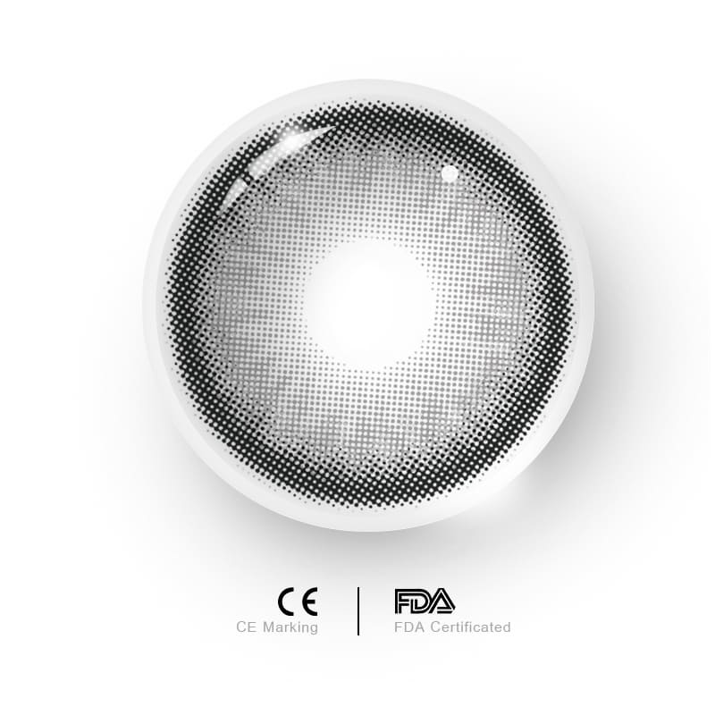 Uniieye Norko Grey Prescription Men Colored Contact Lenses