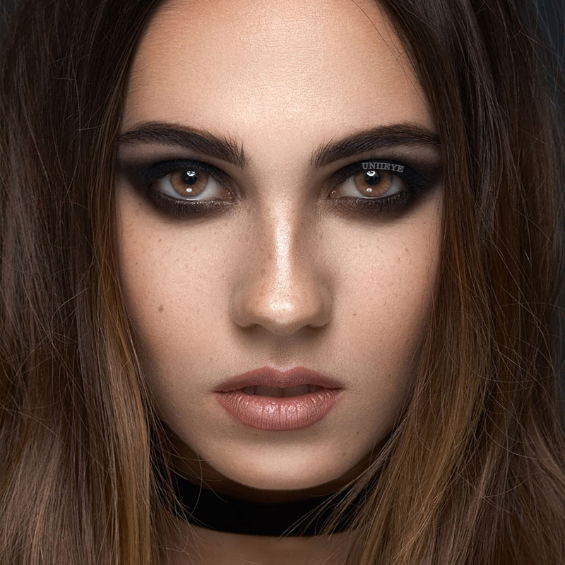 Uniieye Hidrocor II Ocre Prescription Colored Contact Lenses-UNIIEYE