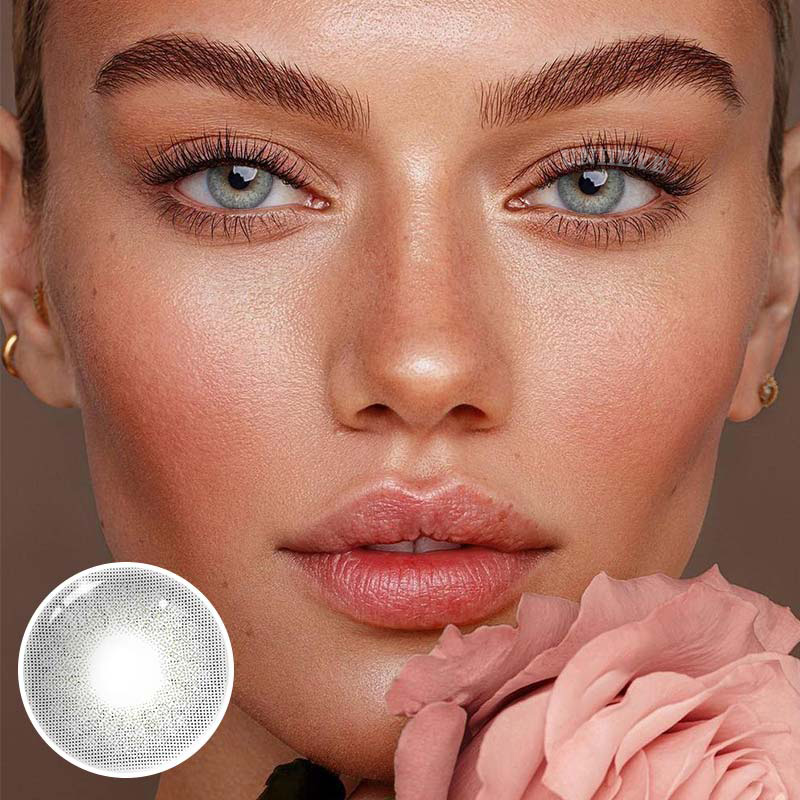 Uniieye Wild Cat Grey Prescription Colored Contact Lenses-UNIIEYE