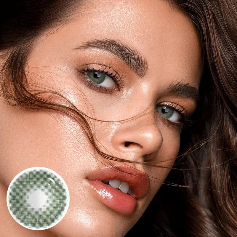 Uniieye Eros Green Prescription Colored Contact Lenses