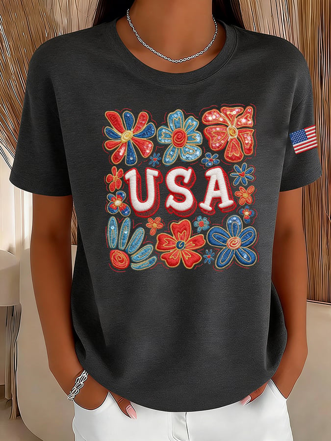 Women's Casual American 250 Commemorative T-shirt-America250