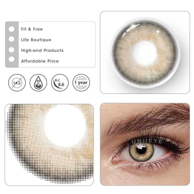 Uniieye Wild DNA Brown Colored Contact Lenses