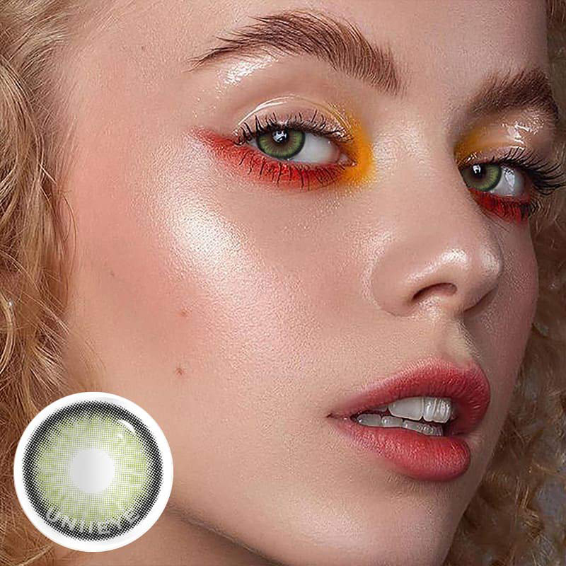 Uniieye Norko Green Prescription Colored Contact Lenses