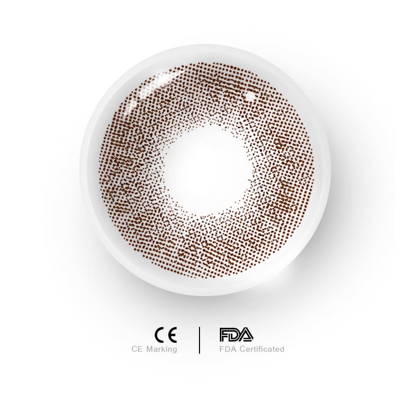 Uniieye Queen Brown Prescription Colored Contact Lenses-UNIIEYE