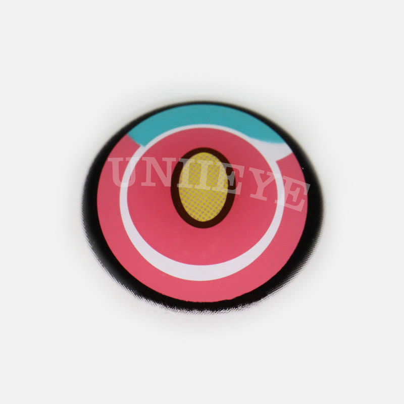 Uniieye Blind Titan Pink Cosplay Colored Contact Lenses-UNIIEYE