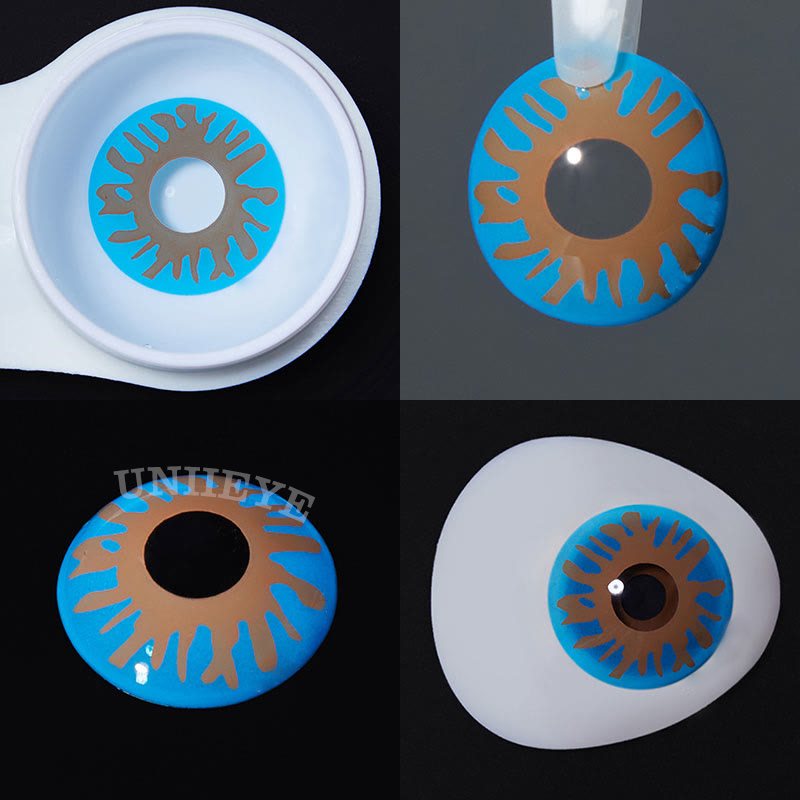 Uniieye Van Gogh Bloom Prescription Cosplay Colored Contact Lenses-UNIIEYE